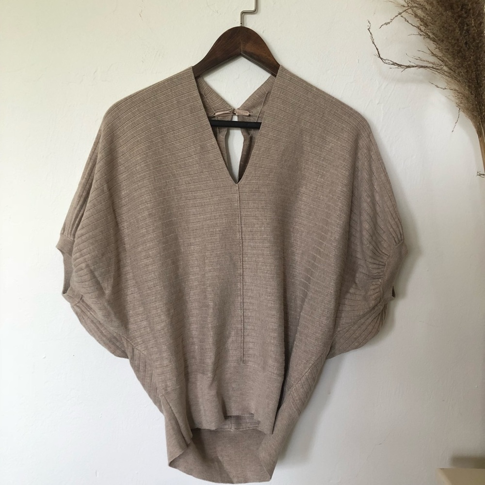NWOT White house black market poncho top size S